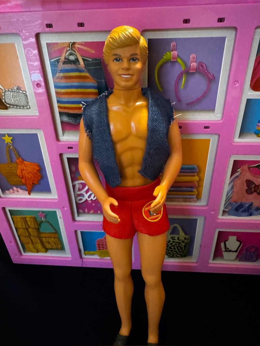 Barbie Lifeguard Bay watch  Ken Loose 12" Doll Mattel 1994 Vintage Outfit Shoes